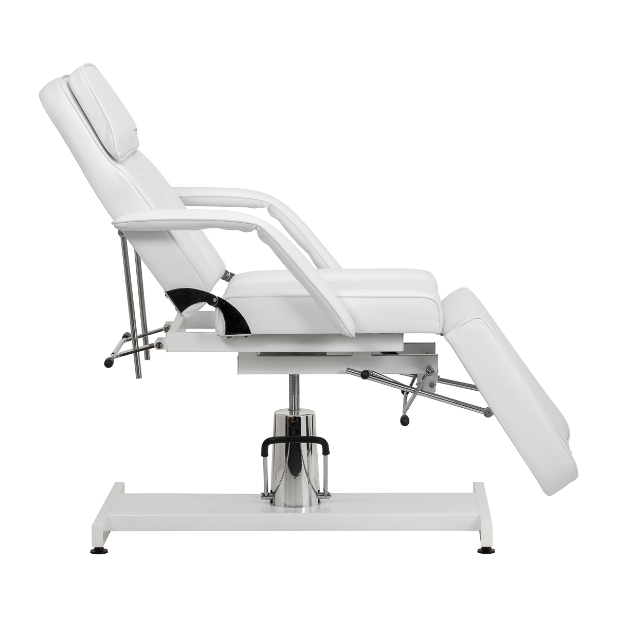 Hydraulické kozmetické kreslo Sillon 210 s kolískou biele