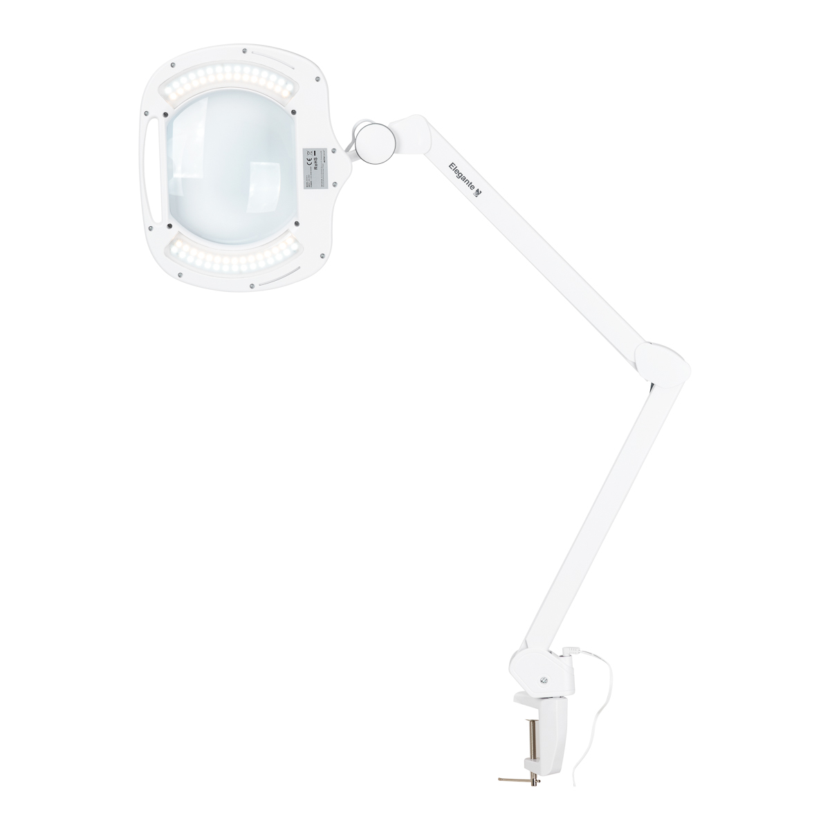 Lupa s osvetlením Elegante 6030, 60 LED SMD, na pracovnú dosku, s reguláciou intenzity osvetlenia