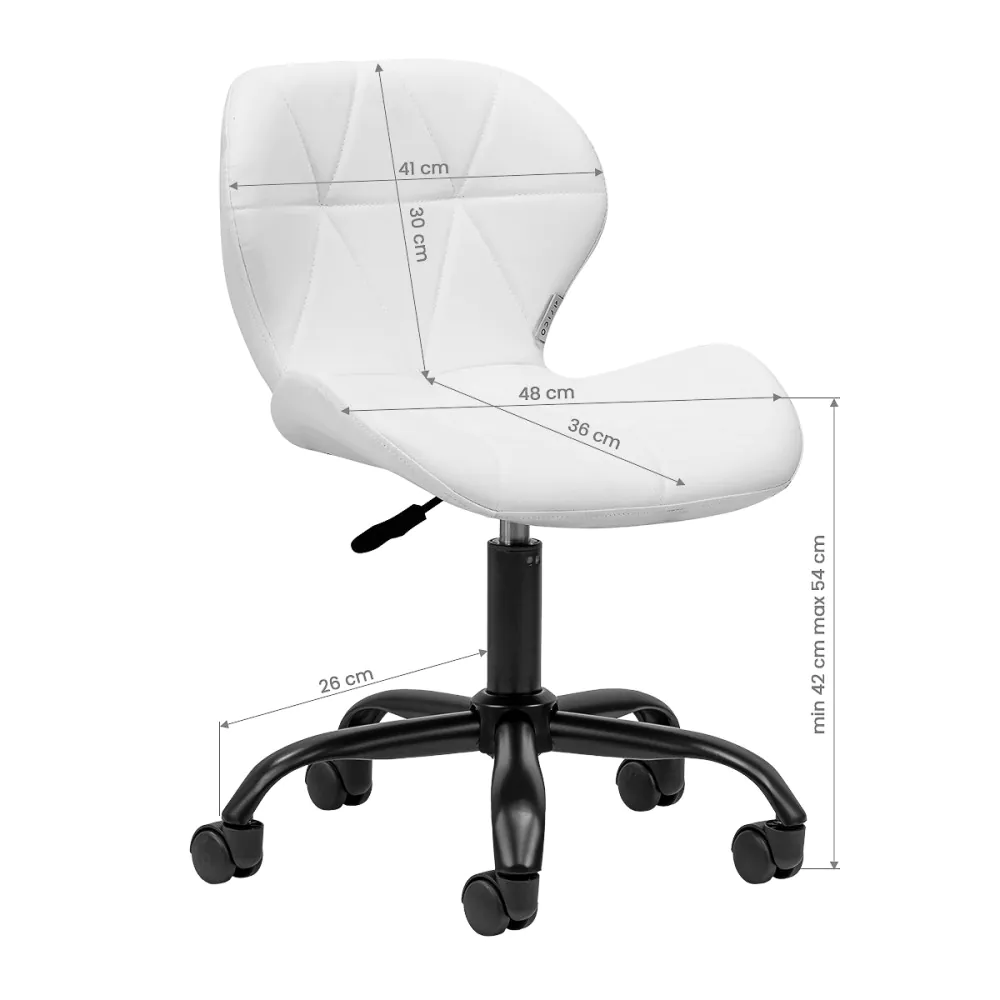 Kosmetikhocker QS-06B weiß