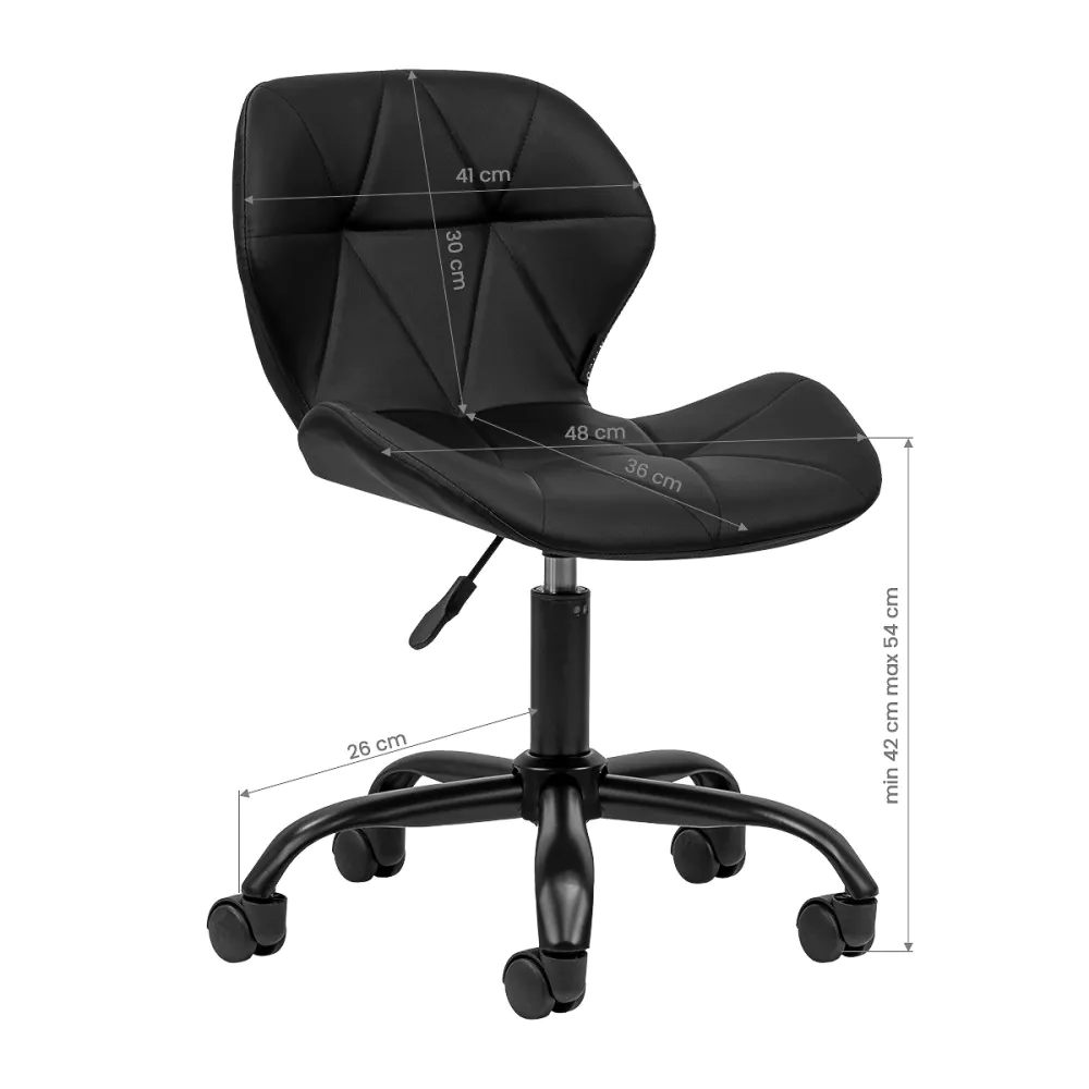 Kosmetikhocker QS-06B schwarz