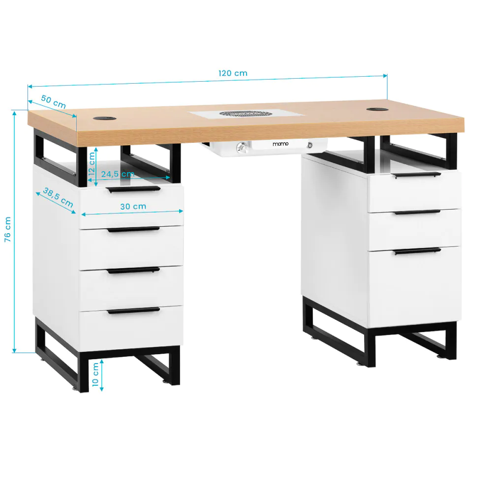 Kosmetiktisch Momo L02 mit Staubabscheider